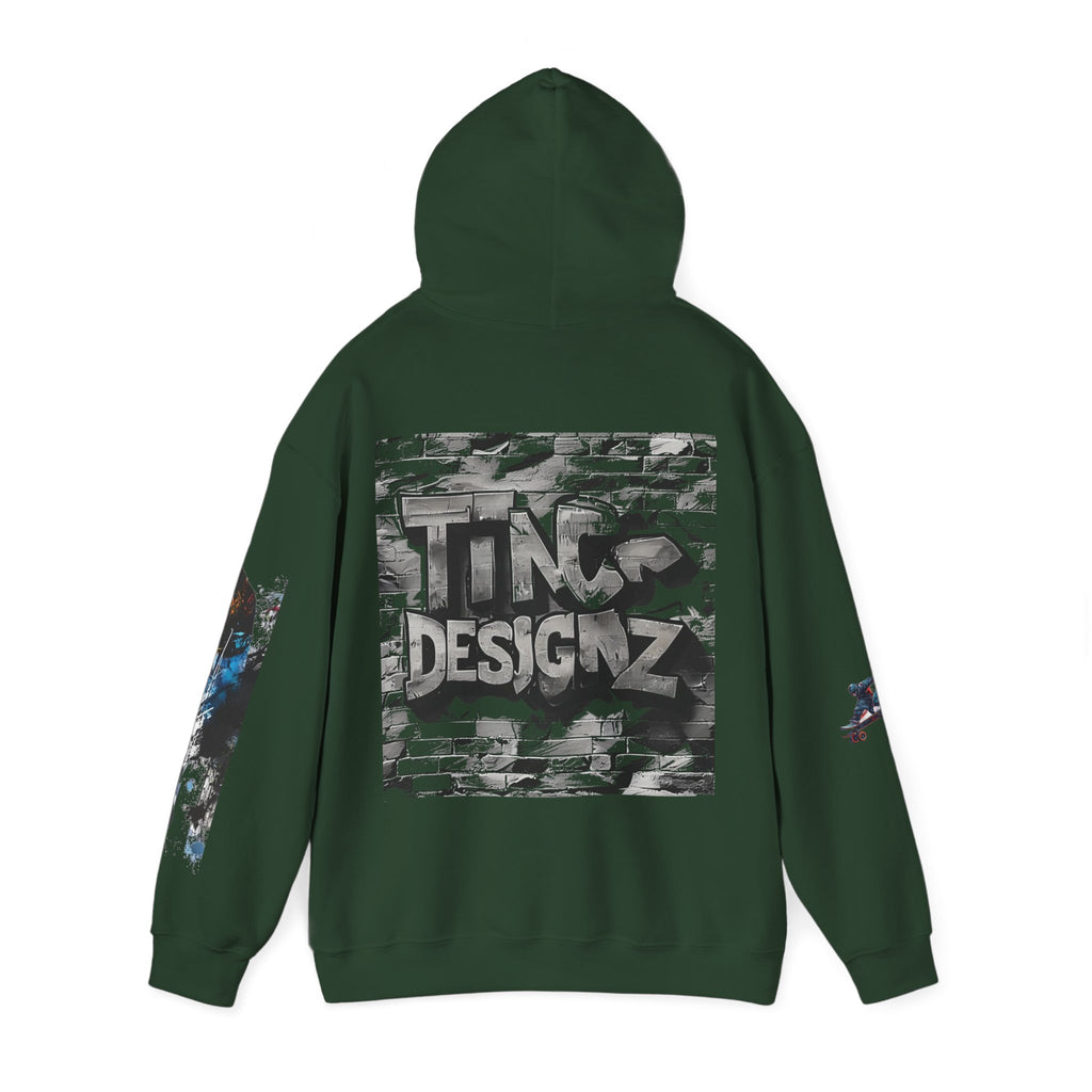TNC Skater Skeleton Heavyweight Streetwear Hoodie