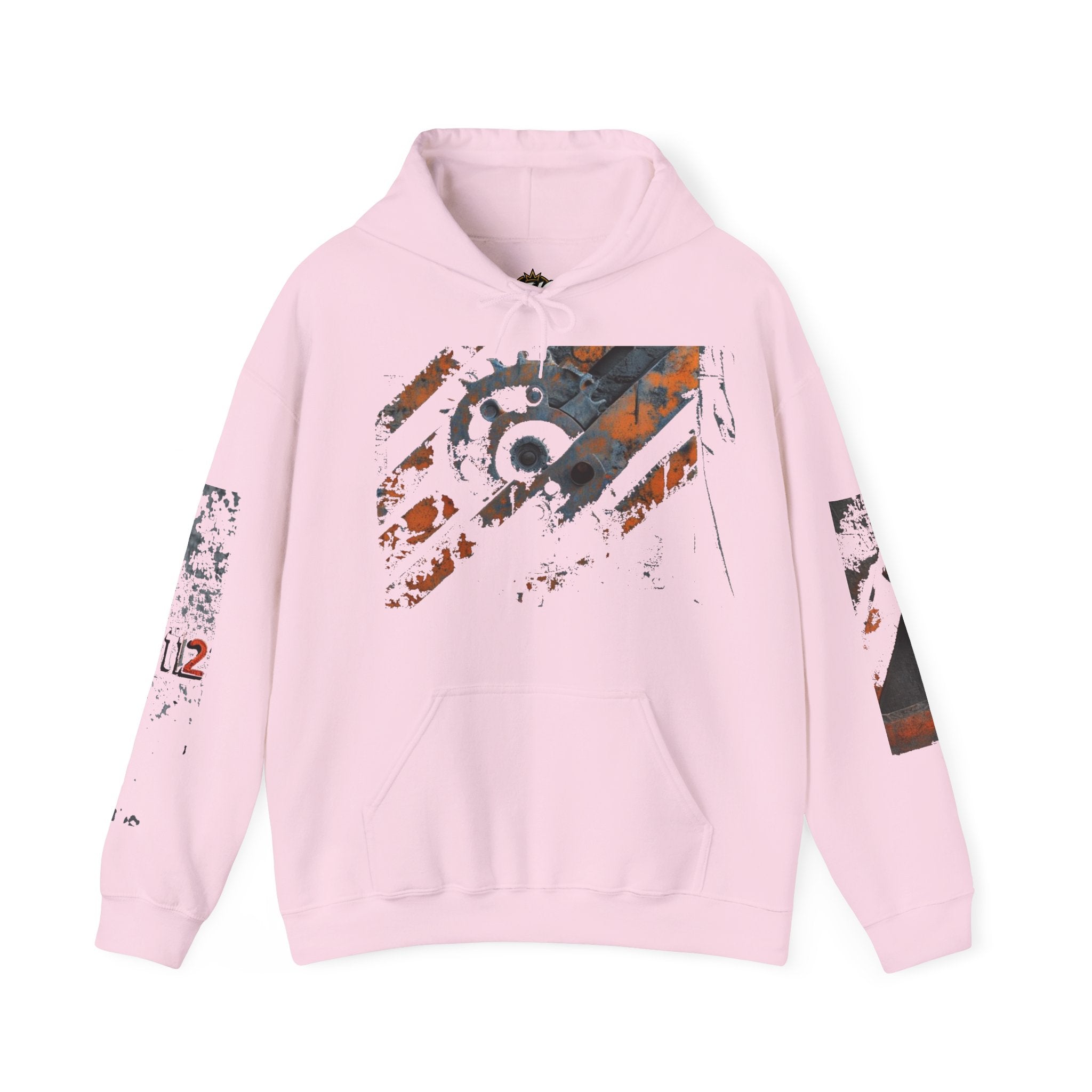 Industrial Gear Graphic Hoodie — Vintage Mechanical Engine Streetwear - TNC Designz