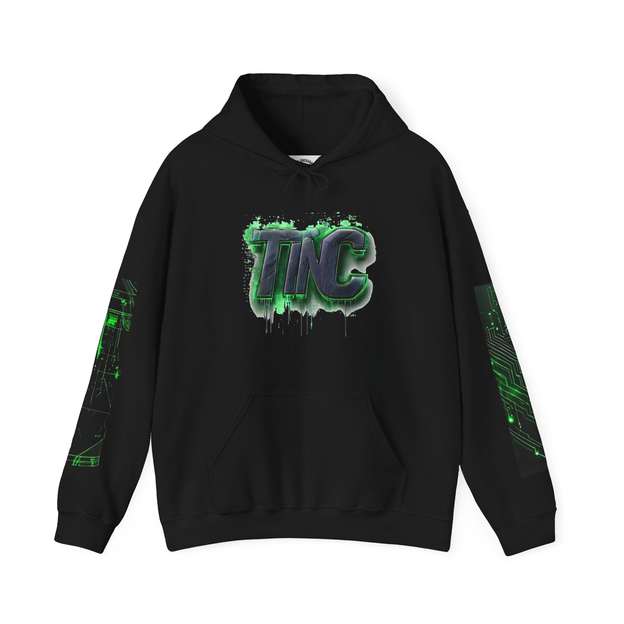 TNC Cyberpunk Cat Heavyweight Streetwear Hoodie