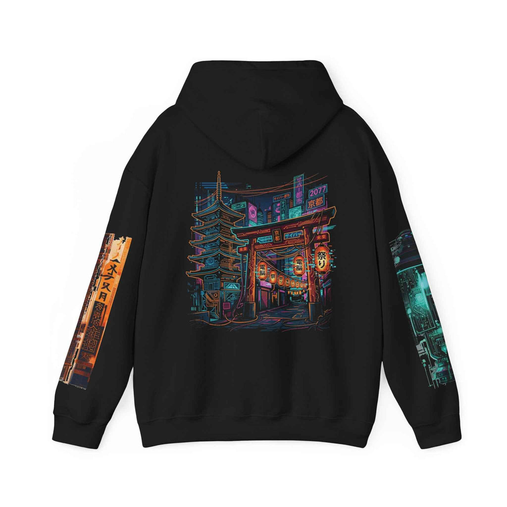 TNC Cyber-Kyoto Nightlife Heavyweight Hoodie - TNC Designz