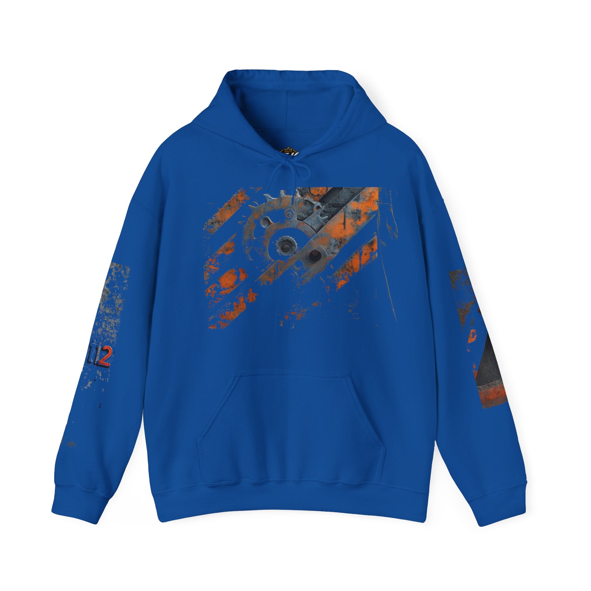 Industrial Gear Graphic Hoodie — Vintage Mechanical Engine Streetwear - TNC Designz
