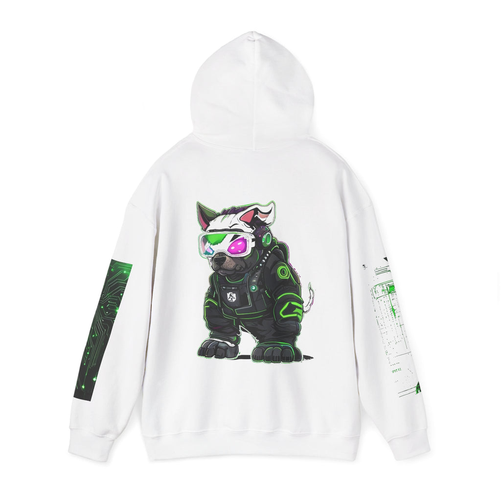TNC Cyberpunk Cat Heavyweight Streetwear Hoodie