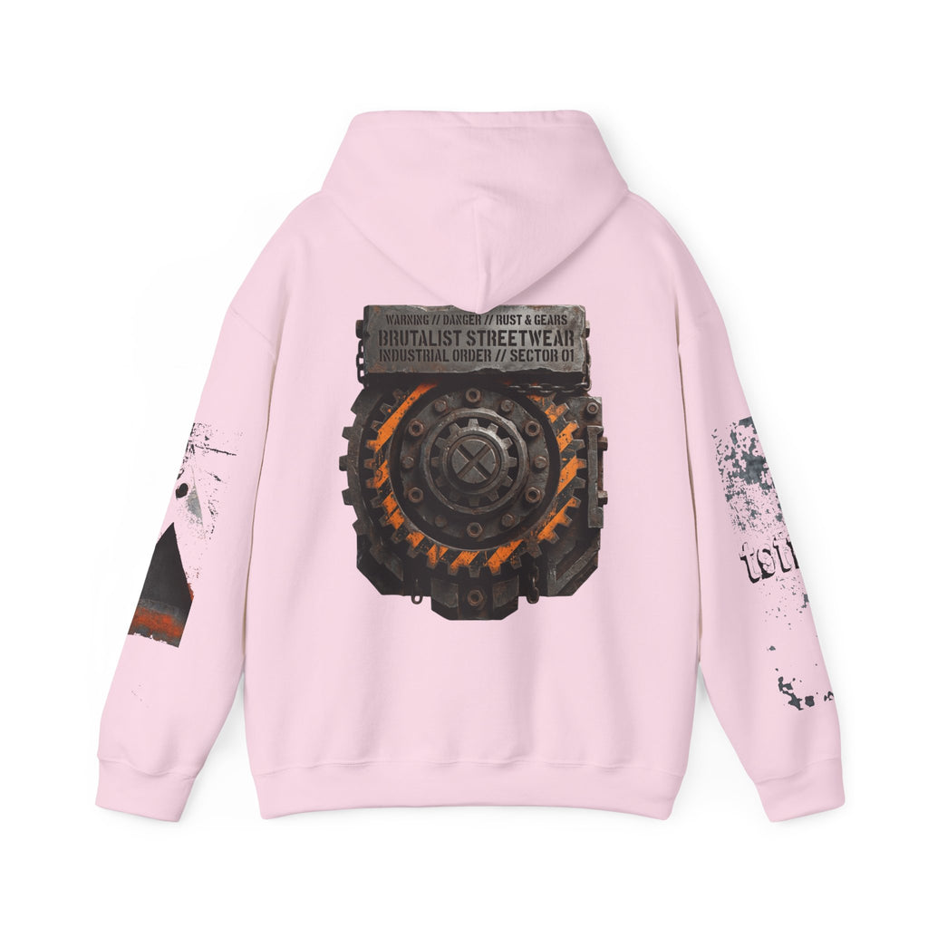 Industrial Gear Graphic Hoodie — Vintage Mechanical Engine Streetwear - TNC Designz