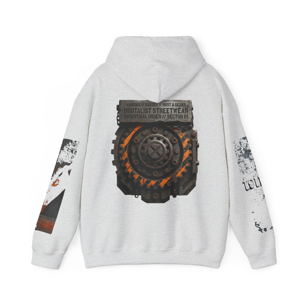 Industrial Gear Graphic Hoodie — Vintage Mechanical Engine Streetwear - TNC Designz