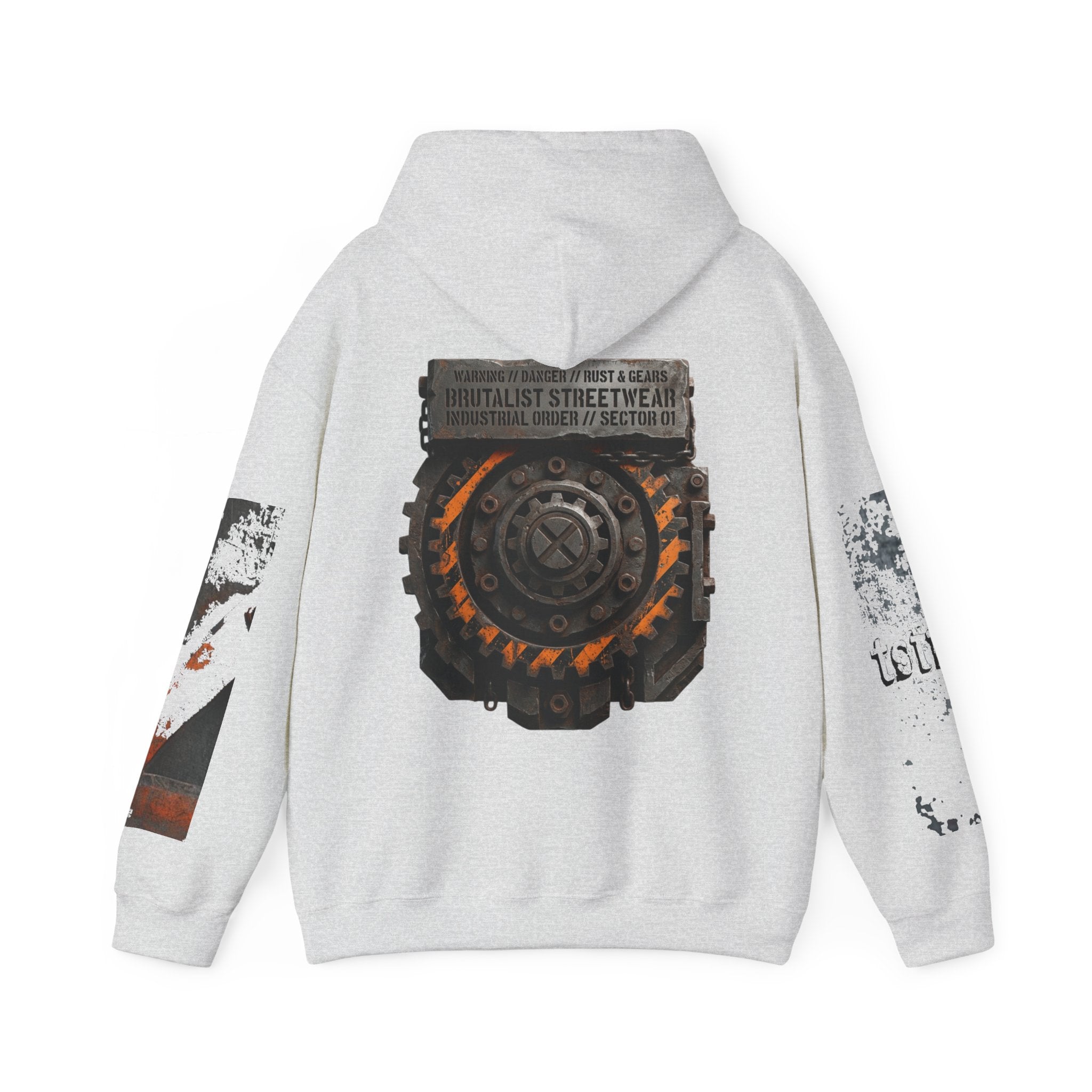 Industrial Gear Graphic Hoodie — Vintage Mechanical Engine Streetwear - TNC Designz