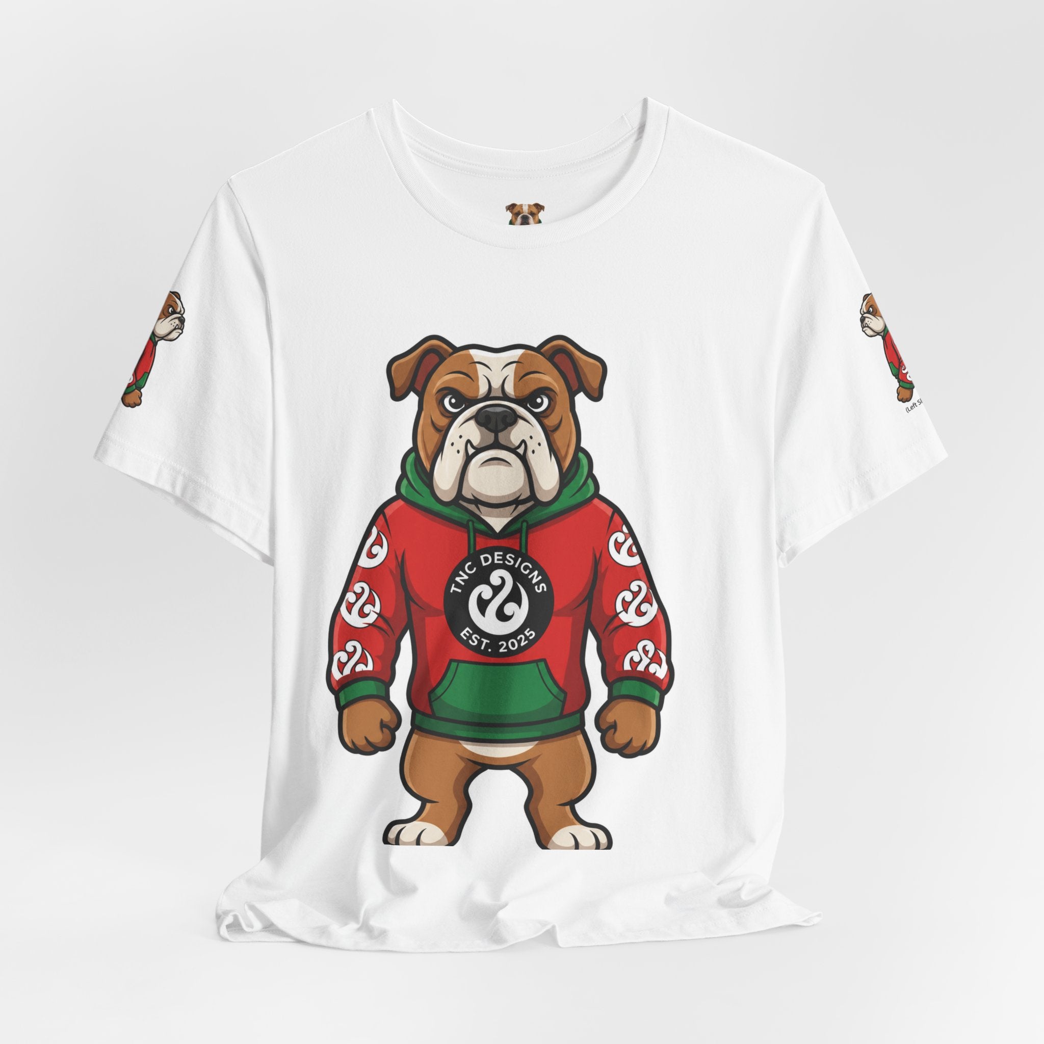 TNC Bulldog Heavyweight Streetwear Tee — Black