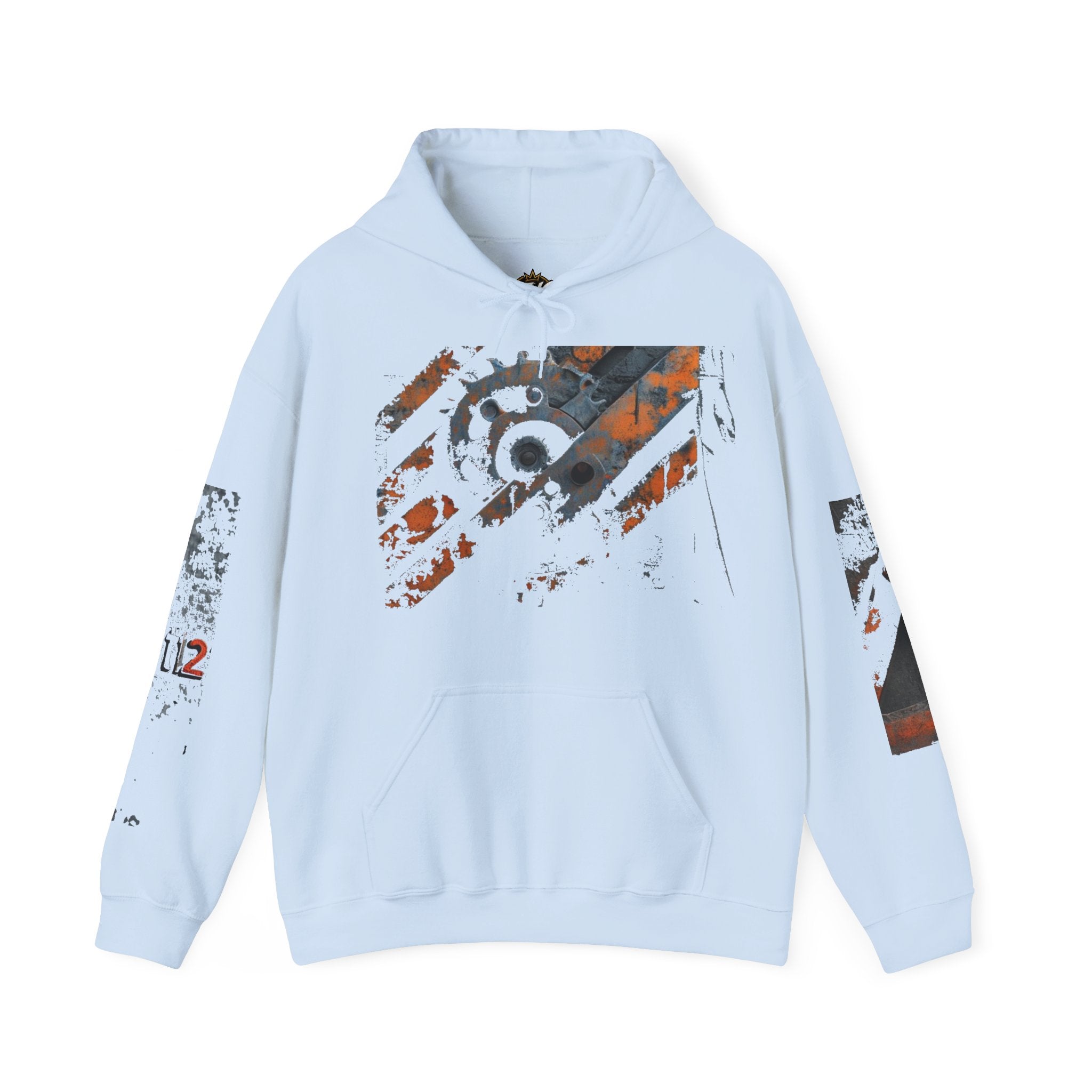 Industrial Gear Graphic Hoodie — Vintage Mechanical Engine Streetwear - TNC Designz