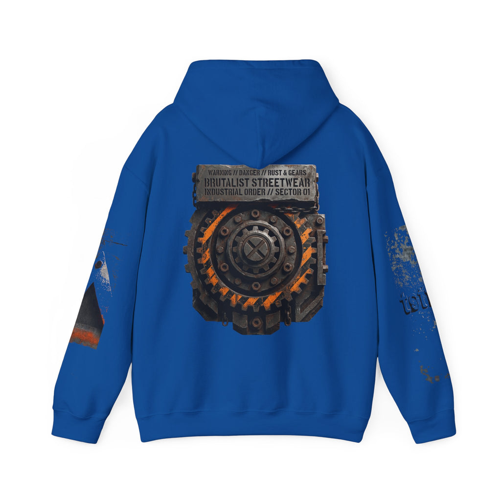 Industrial Gear Graphic Hoodie — Vintage Mechanical Engine Streetwear - TNC Designz