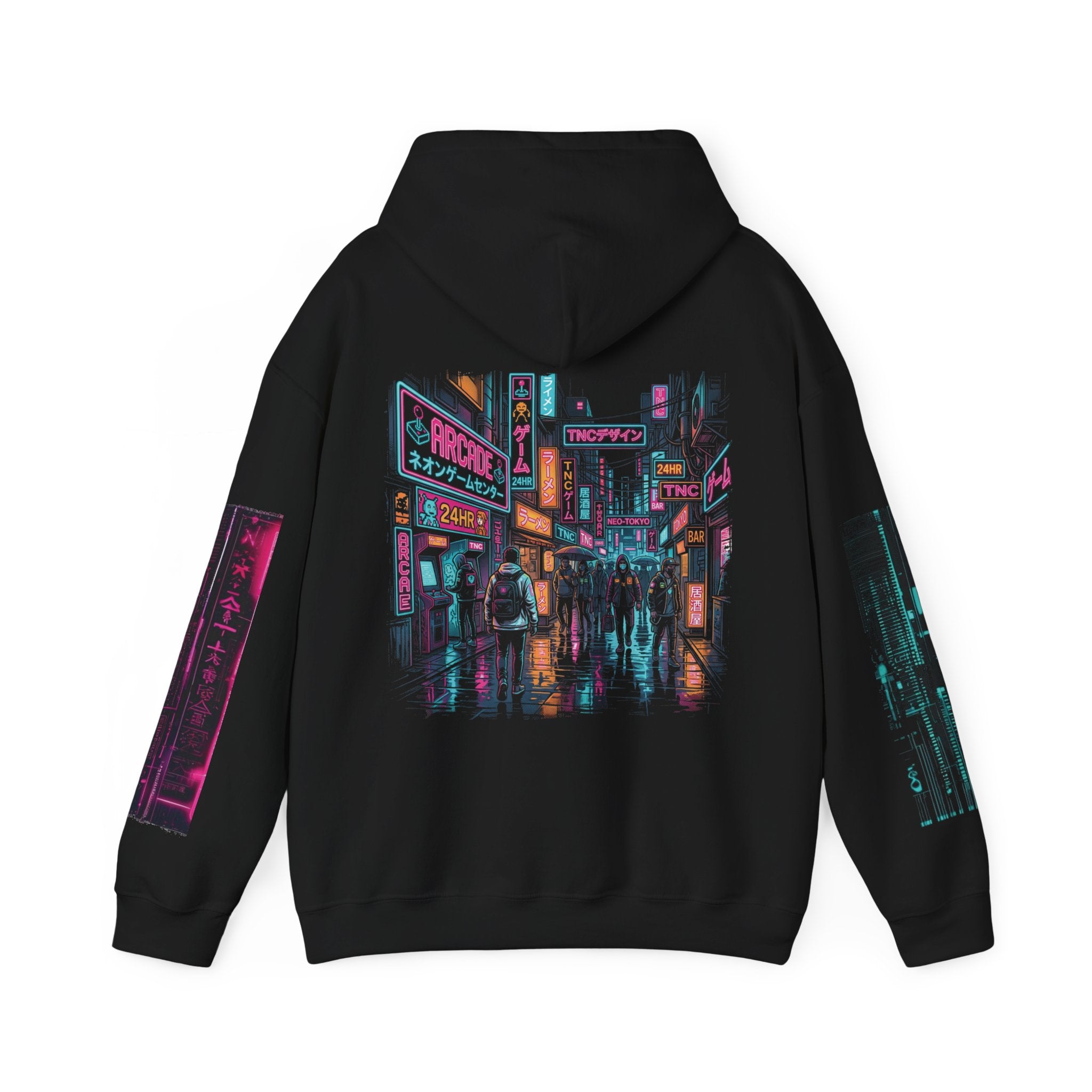 TNC Neo-Tokyo Nightlife Heavyweight Hoodie - TNC Designz