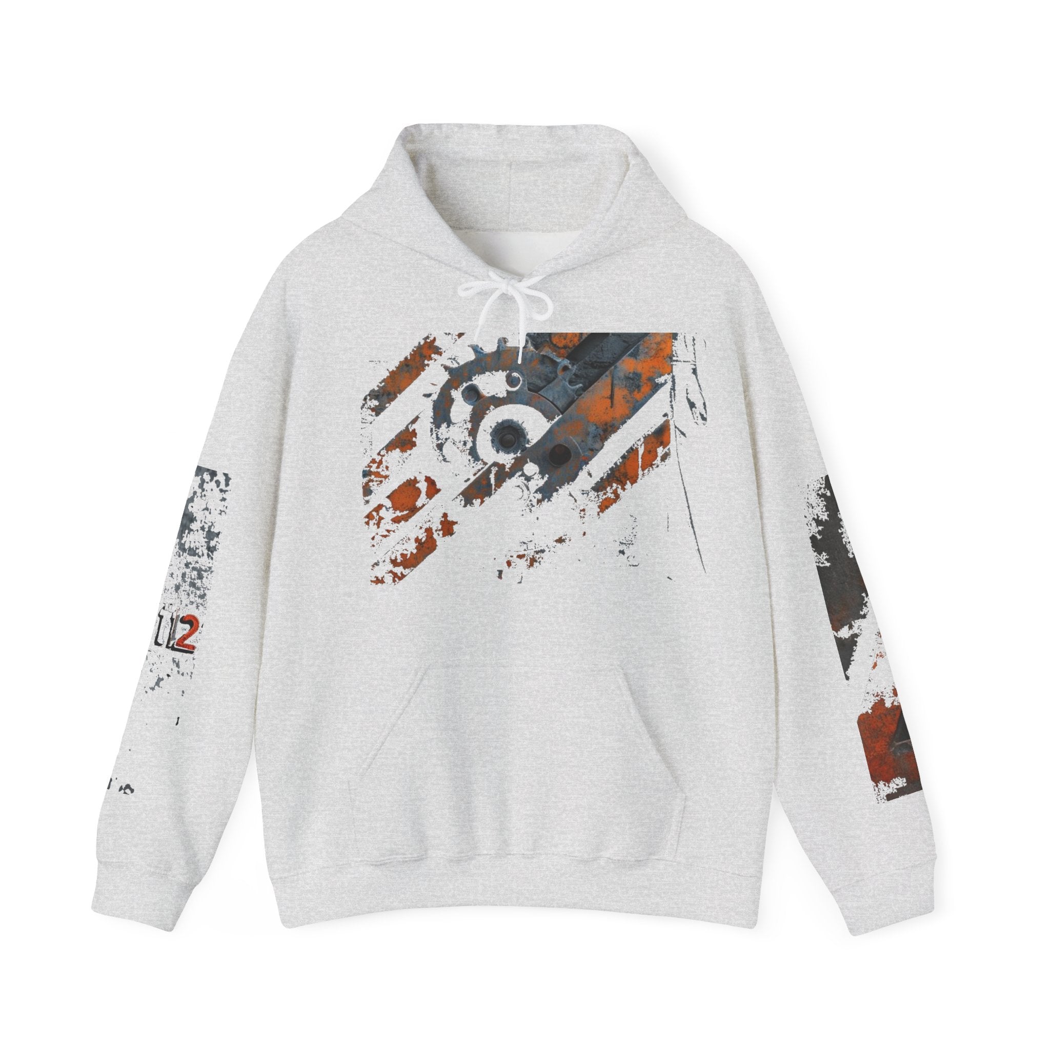 Industrial Gear Graphic Hoodie — Vintage Mechanical Engine Streetwear - TNC Designz