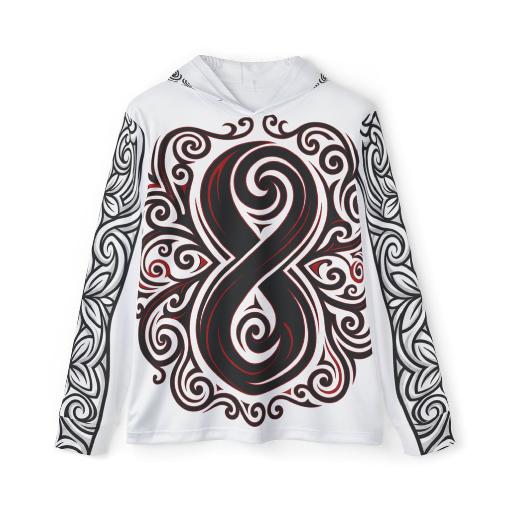 Tribal-Inspired Sports Warmup Hoodie — Lightweight Performance Hoodie - Heavyweight Streetwear