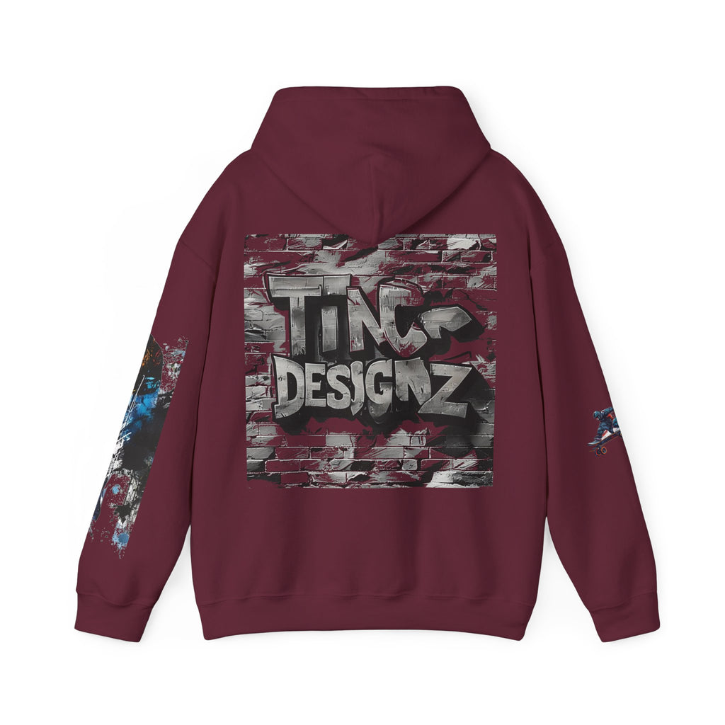 TNC Skater Skeleton Heavyweight Streetwear Hoodie