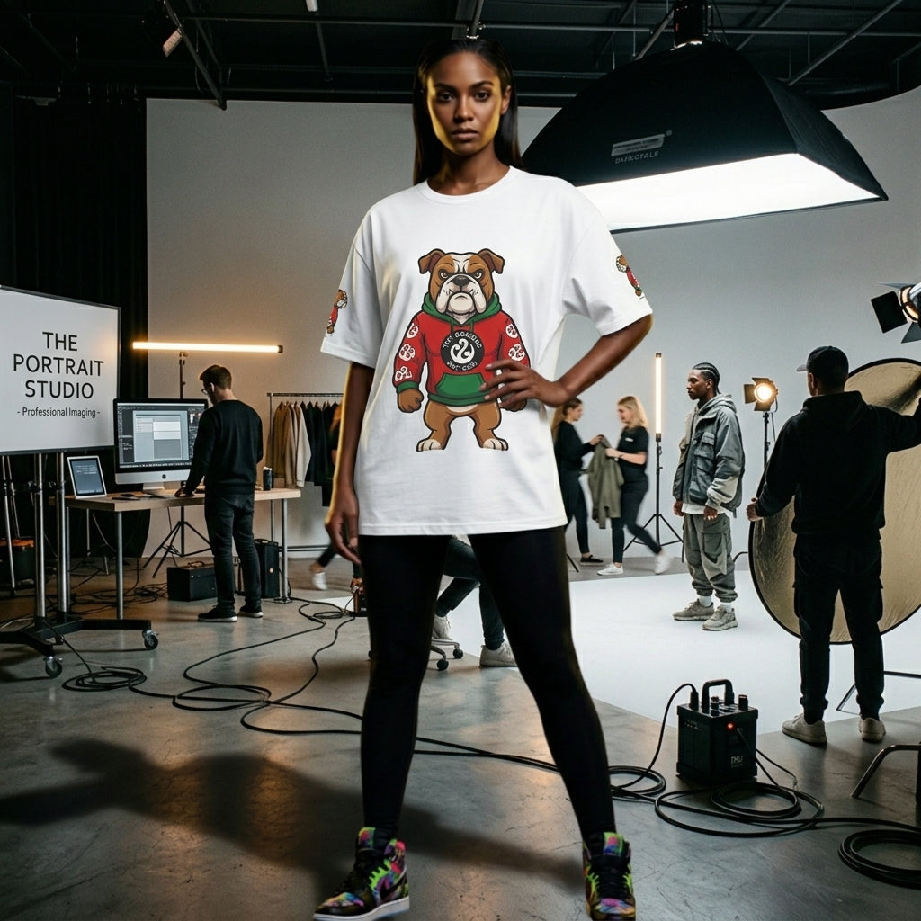 TNC Bulldog Heavyweight Streetwear Tee — Black