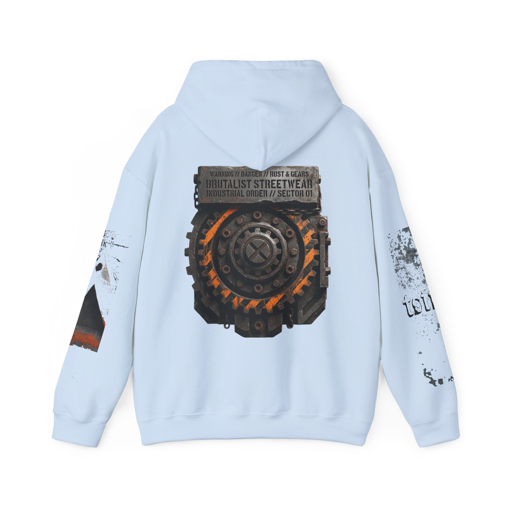Industrial Gear Graphic Hoodie — Vintage Mechanical Engine Streetwear - TNC Designz