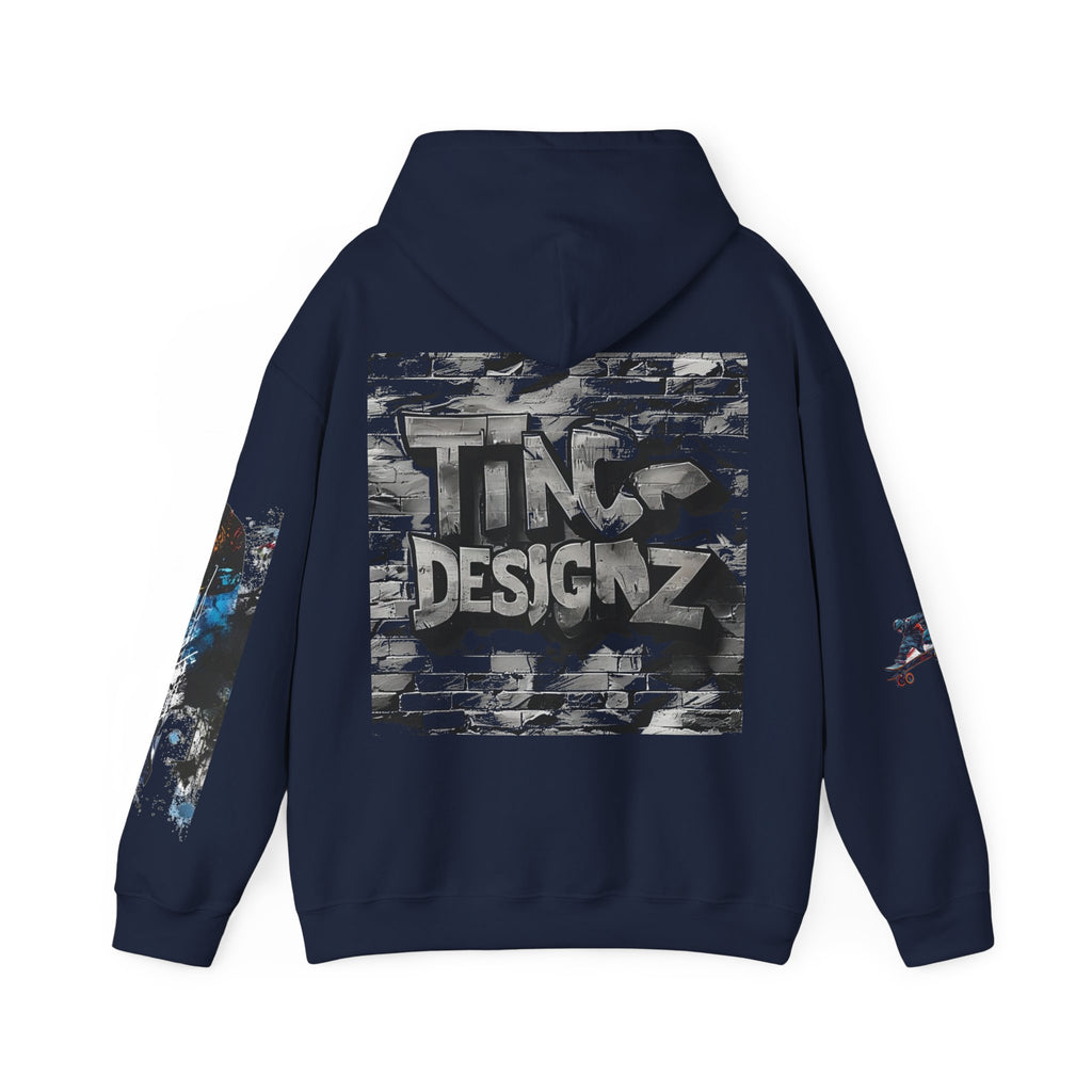 TNC Skater Skeleton Heavyweight Streetwear Hoodie