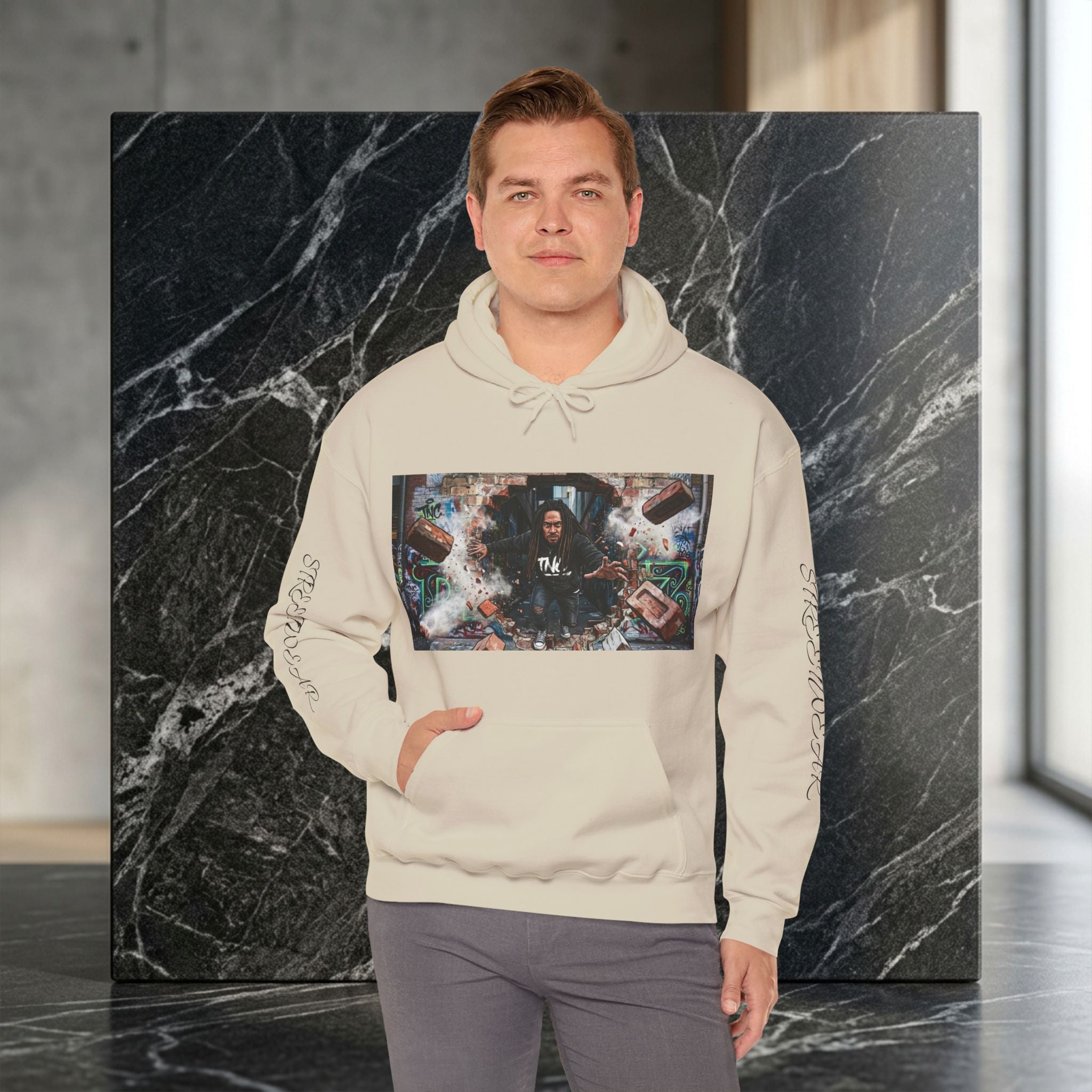 TNC "Wallbreak" 3D Transition Heavyweight Hoodie — Boxy Fit