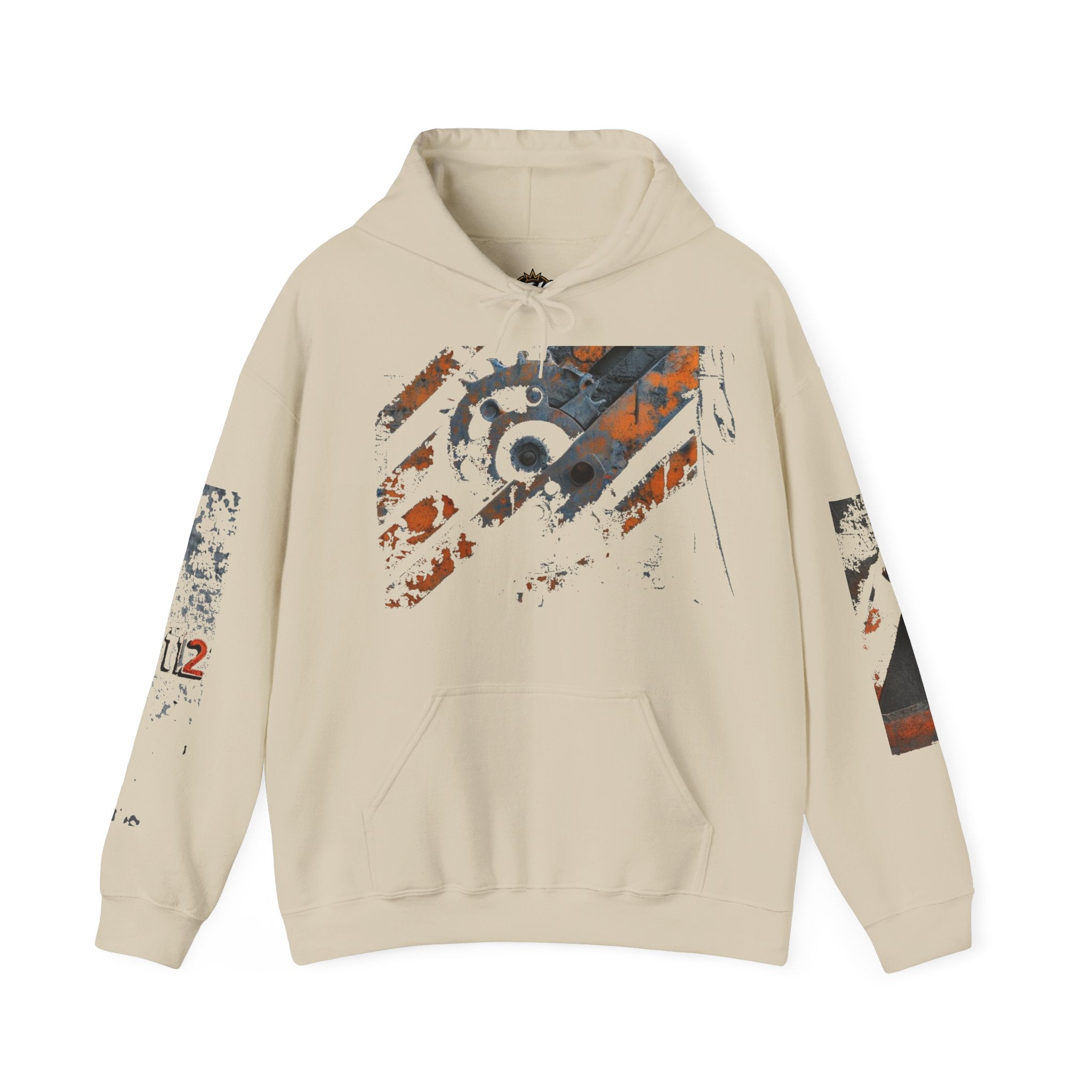 Industrial Gear Graphic Hoodie — Vintage Mechanical Engine Streetwear - TNC Designz