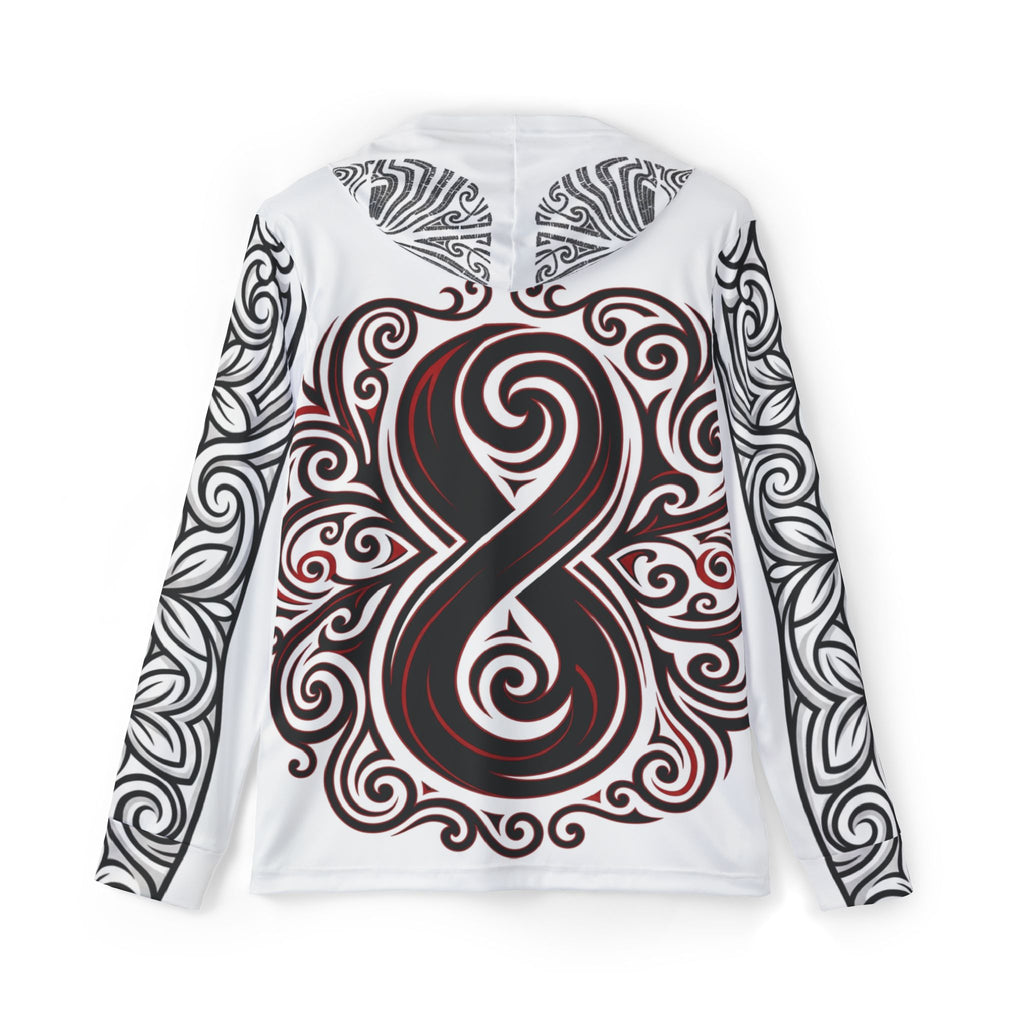 Tribal-Inspired Sports Warmup Hoodie — Lightweight Performance Hoodie - Heavyweight Streetwear