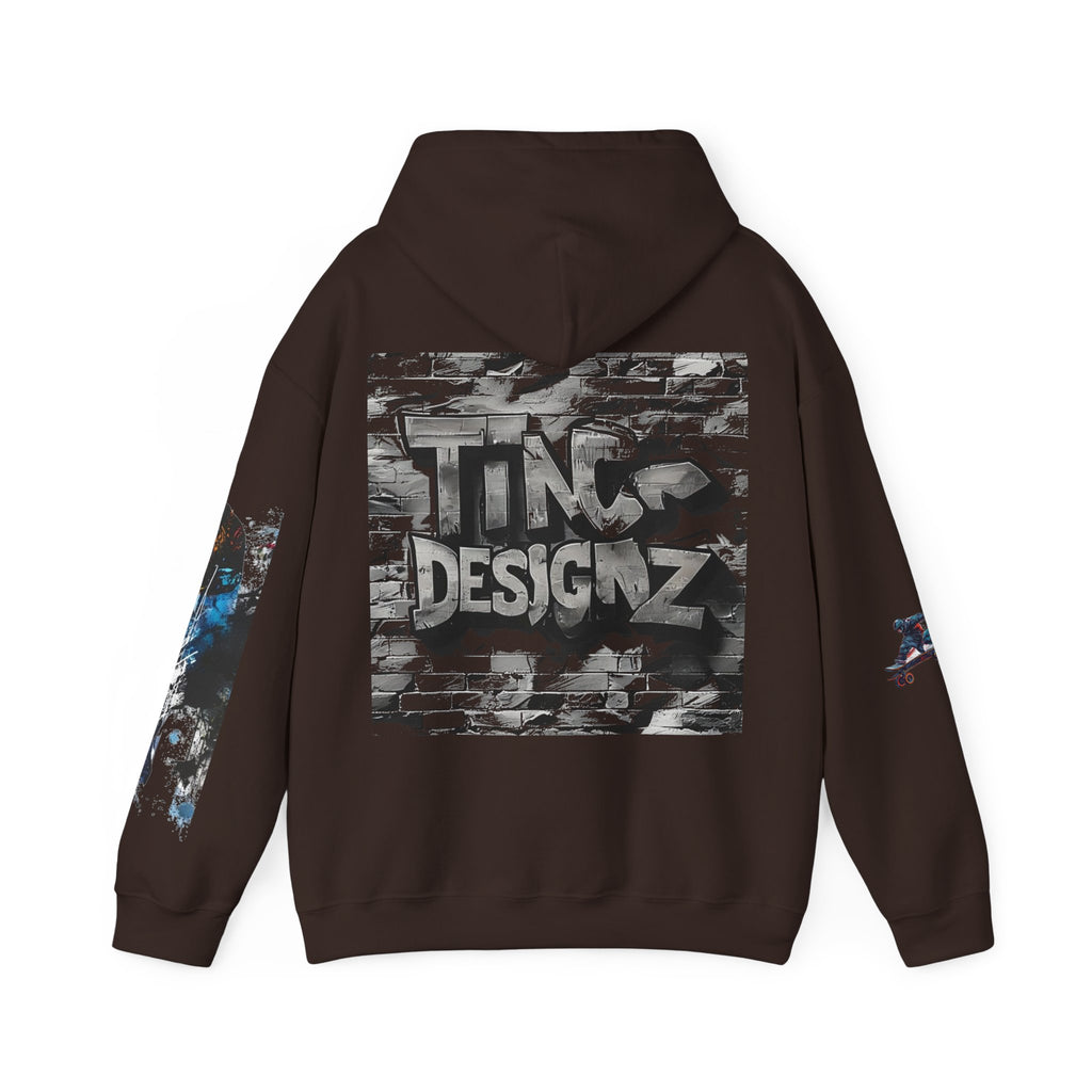 TNC Skater Skeleton Heavyweight Streetwear Hoodie
