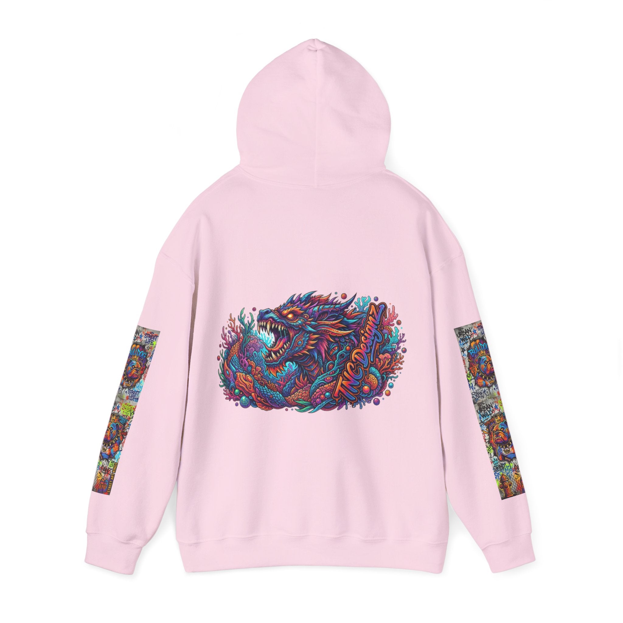 Street Art Dragon Hoodie — "Hyper Street Star" Graffiti Pullover