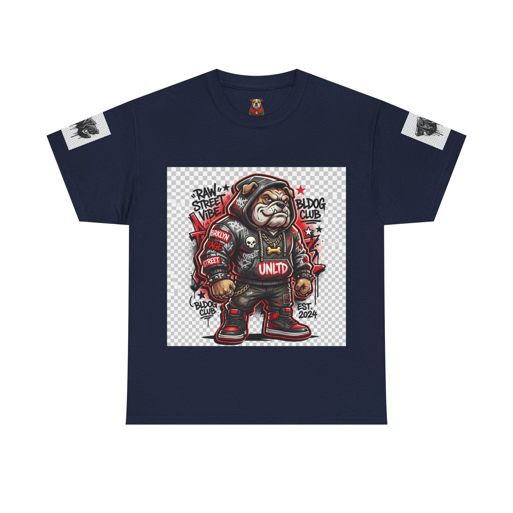 Bulldog Club Streetwear Tee — Graphic Urban Bulldog Hoodie Design
