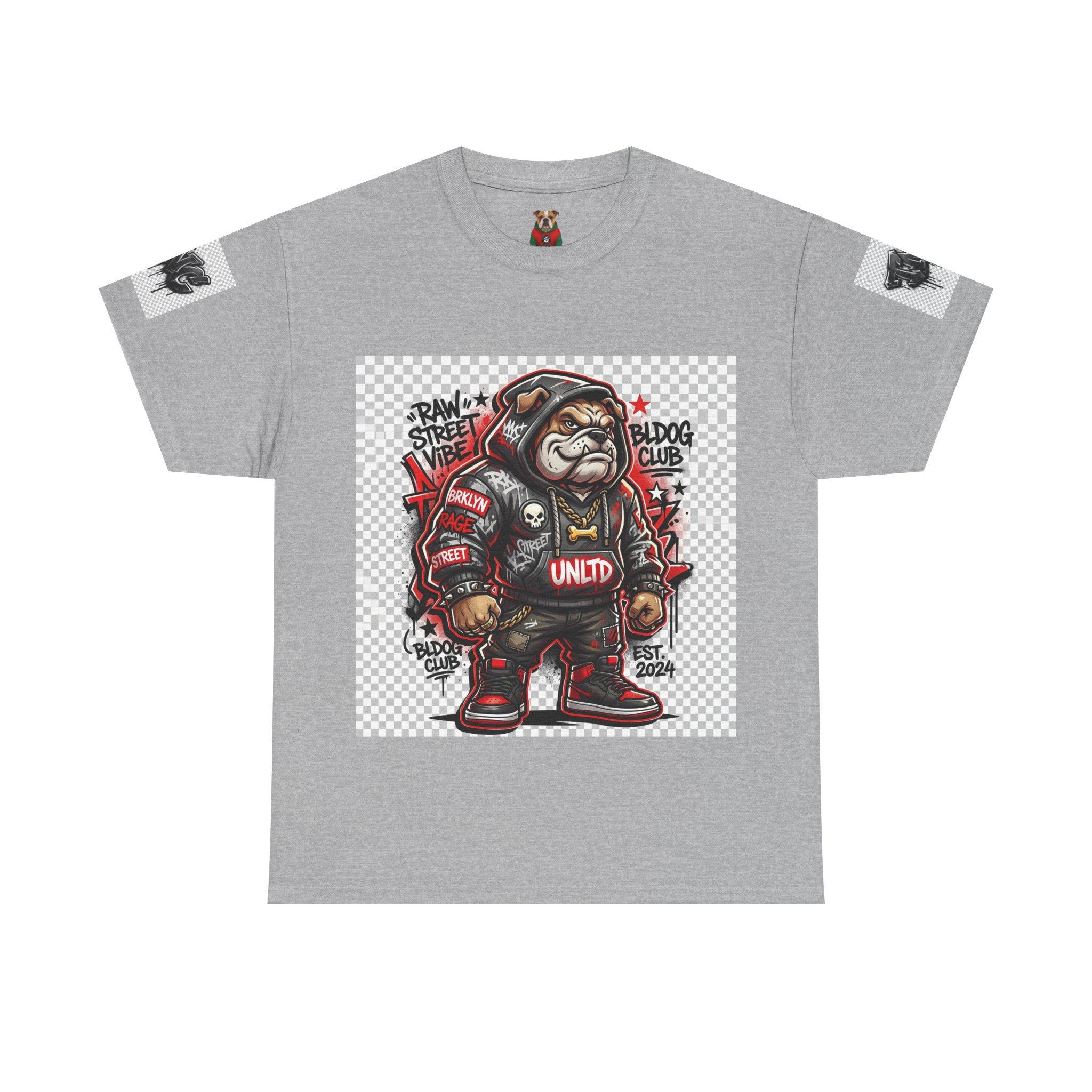 Bulldog Club Streetwear Tee — Graphic Urban Bulldog Hoodie Design
