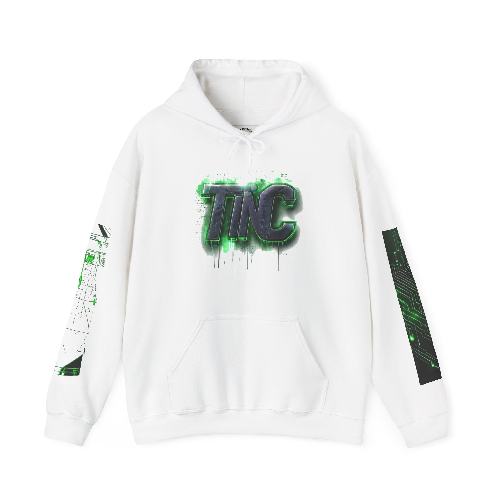 TNC Cyberpunk Cat Heavyweight Streetwear Hoodie