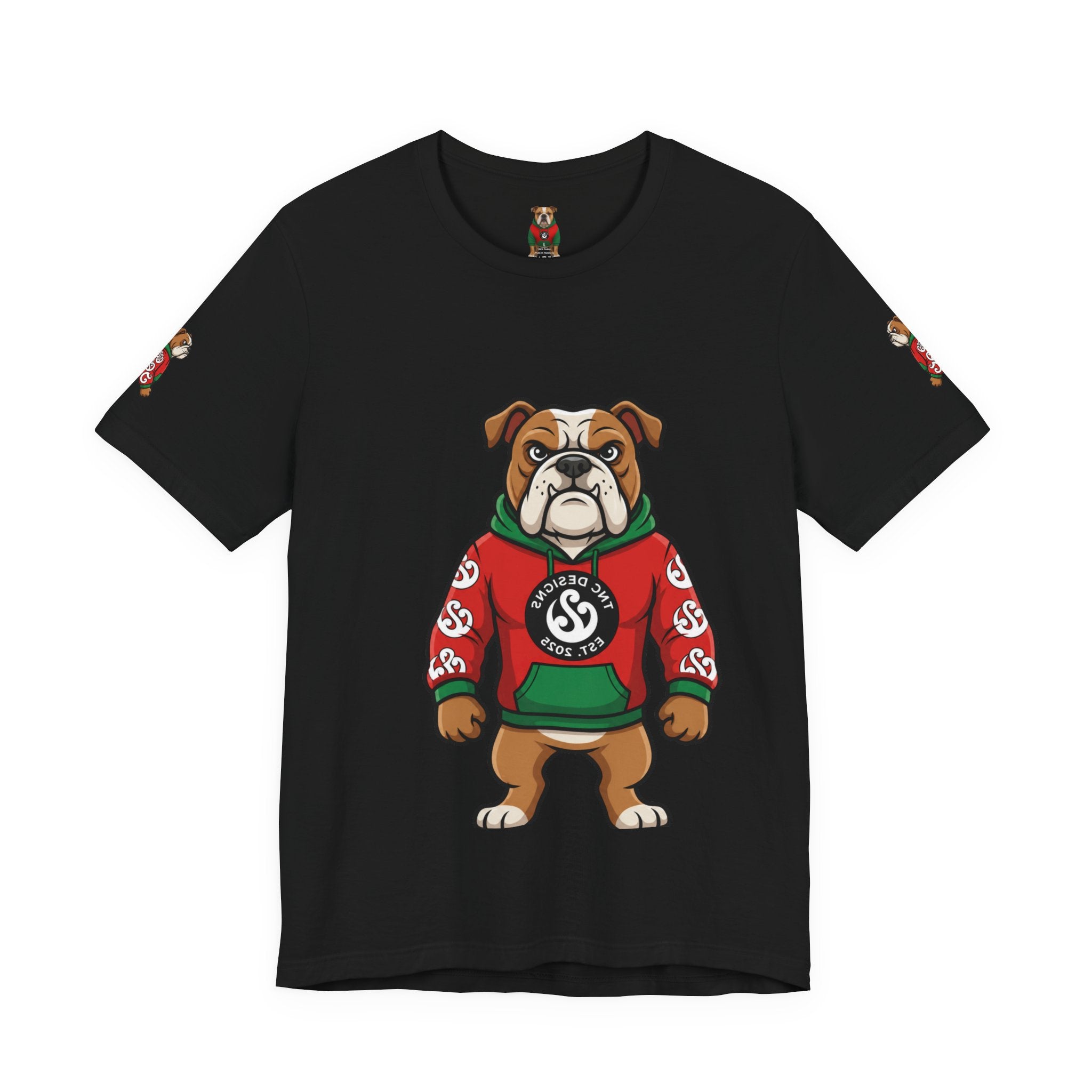 TNC Bulldog Heavyweight Streetwear Tee — Black