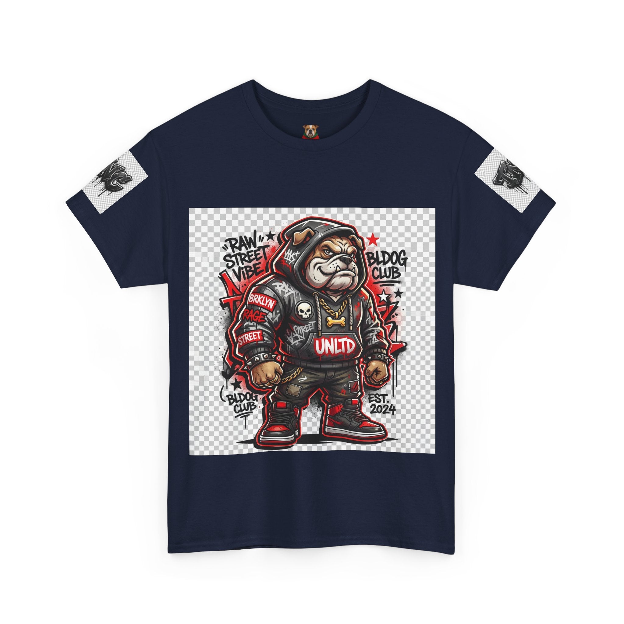 Bulldog Club Streetwear Tee — Graphic Urban Bulldog Hoodie Design