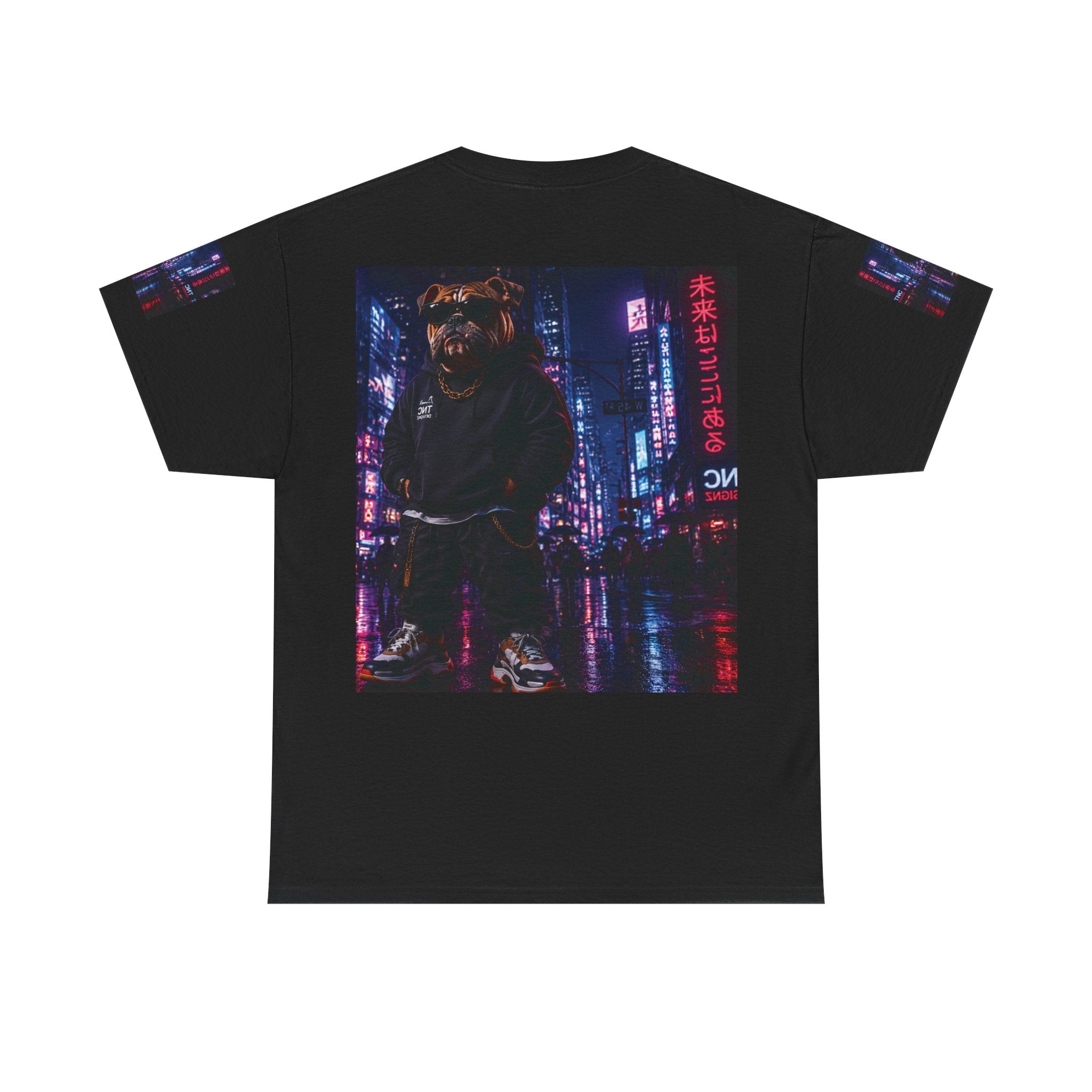 TNC Bulldog Streetwear Range — Animated Bulldog Character in Hoodie & Gold Chain