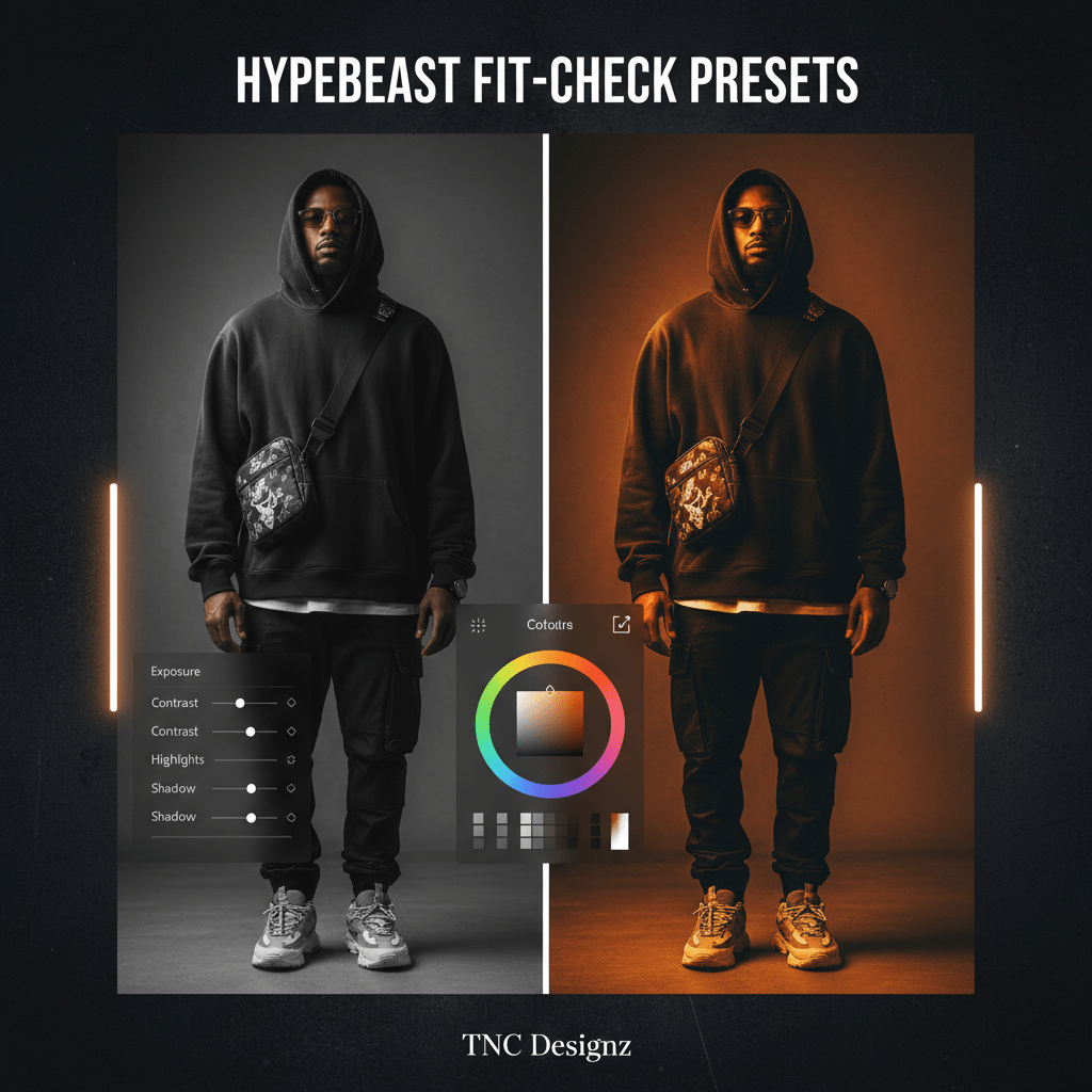 TNC Hypebeast Fit-Check Lightroom Presets Pack - TNC Designz