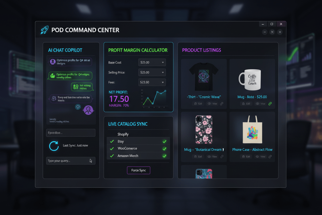 POD Command Center — Personal License - TNC Designz