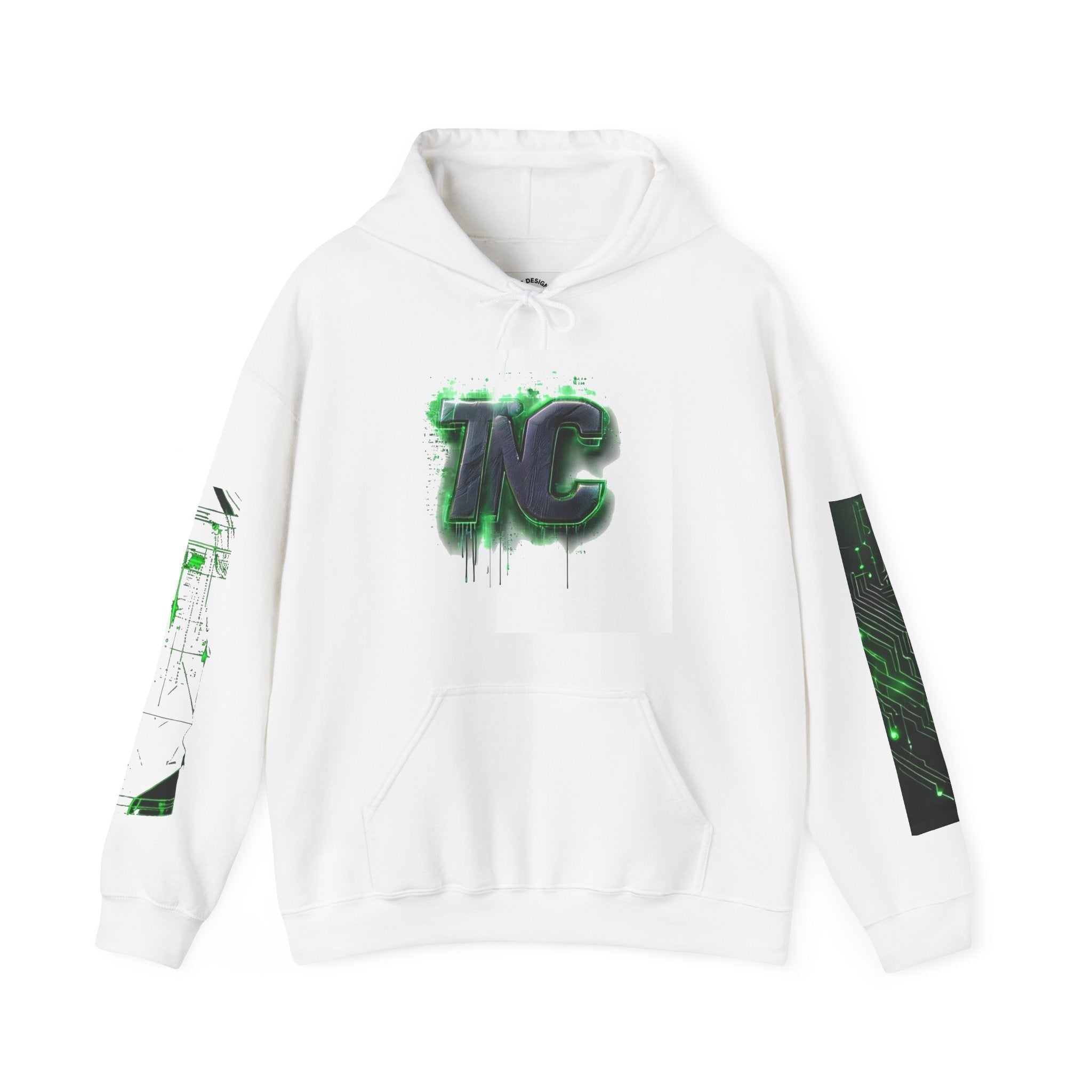 TNC Cyberpunk Cat Heavyweight Streetwear Hoodie