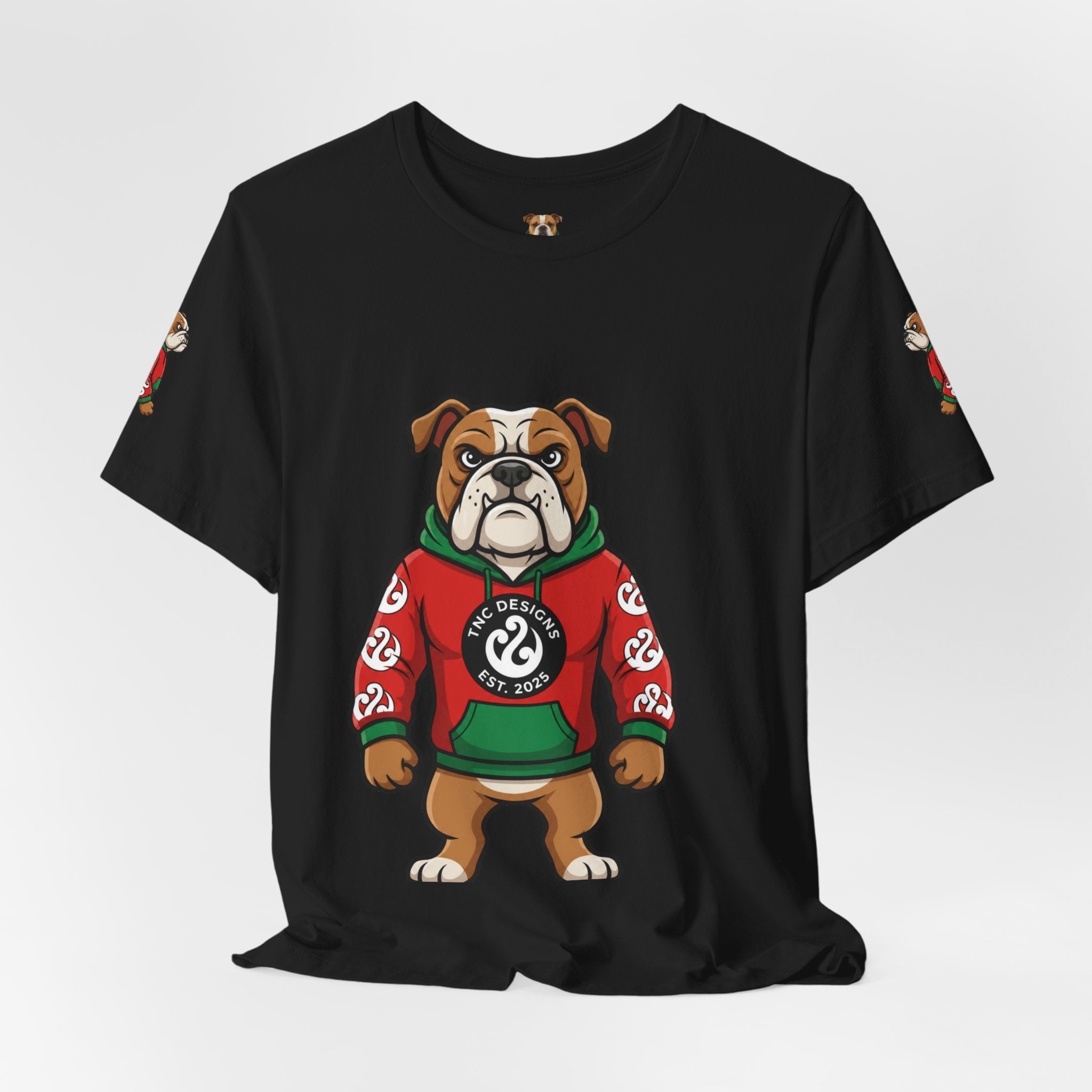 TNC Bulldog Heavyweight Streetwear Tee — Black streetwear product image 13 - TNC Designz