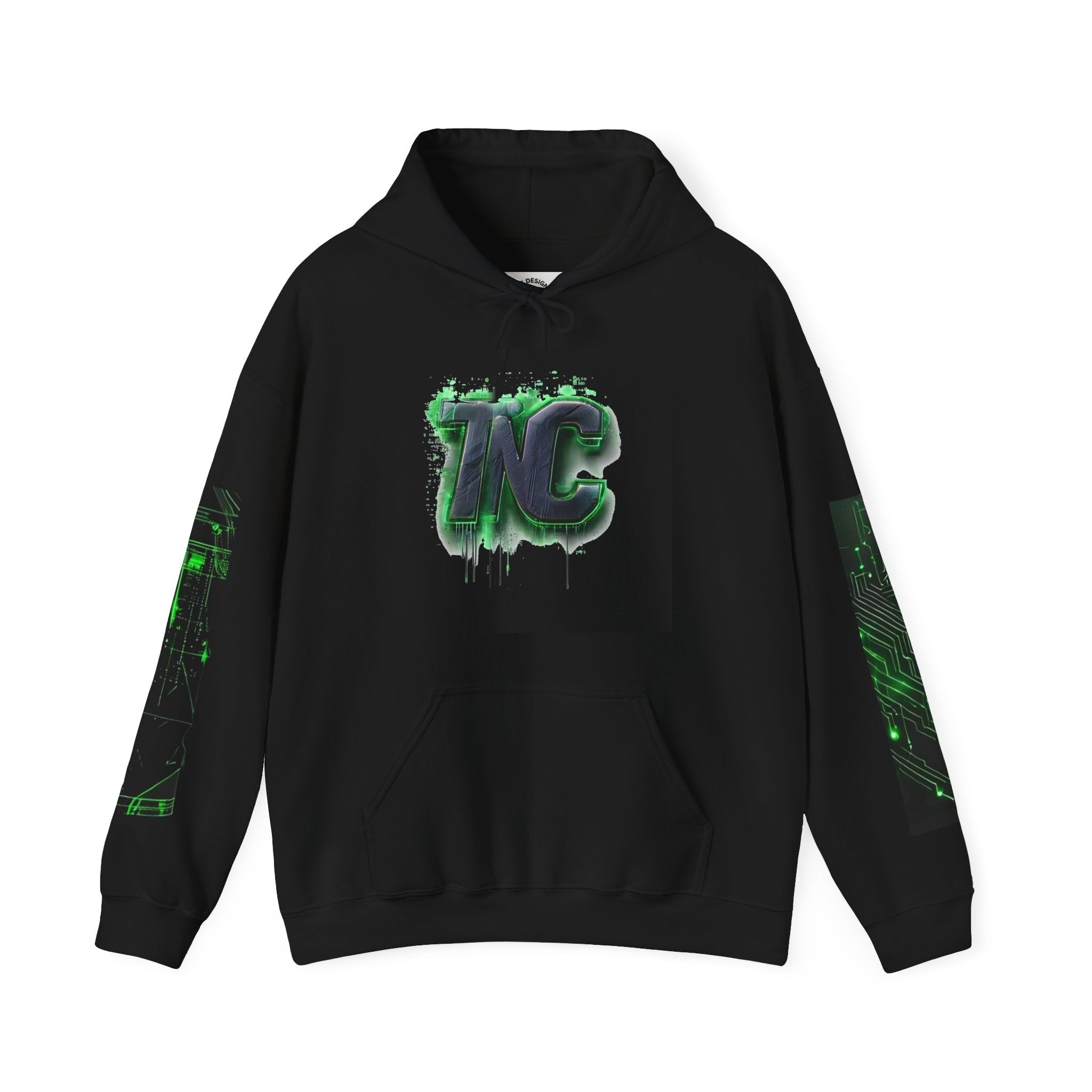 TNC Cyberpunk Cat Heavyweight Streetwear Hoodie