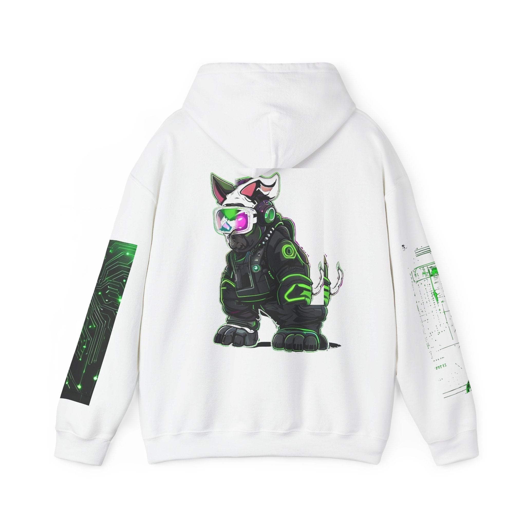 TNC Cyberpunk Cat Heavyweight Streetwear Hoodie