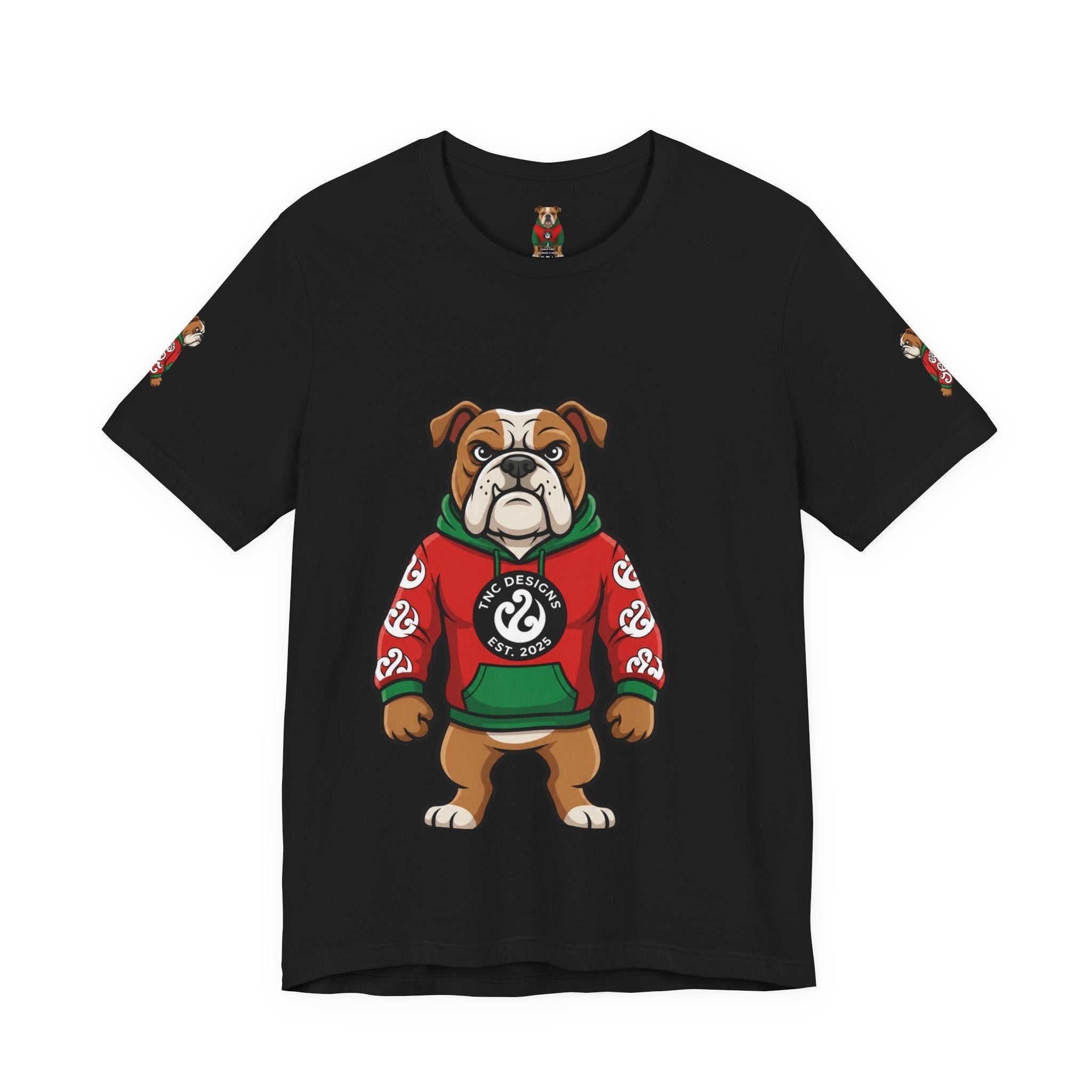 TNC Bulldog Heavyweight Streetwear Tee — Black