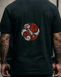 TNC "Māori Koru Swirls" Heavyweight Streetwear Hoodie — Boxy Fit front visual mockup - TNC Designz